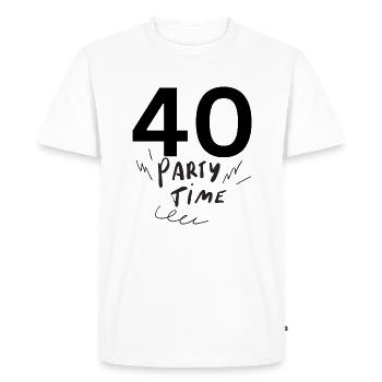 40 - T-shirt Premium bio Homme - blanc - Devant - Nico (187cm)