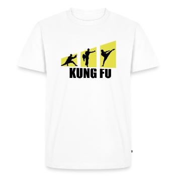 Combattants de Kung Fu - T-shirt Premium bio Homme - blanc - Devant - Nico (187cm)