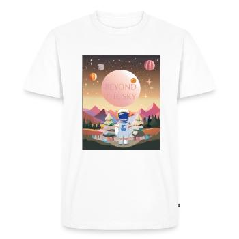 Beyond the sky - Men's Premium Organic T-Shirt - white - Front - Nico (187cm)