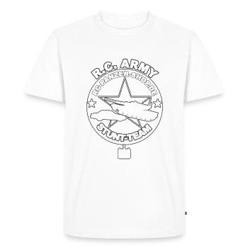 RC-Panzer-Shop.de - R.C. Army Stunt Team - Men's Premium Organic T-Shirt - white - Front - Nico (187cm)