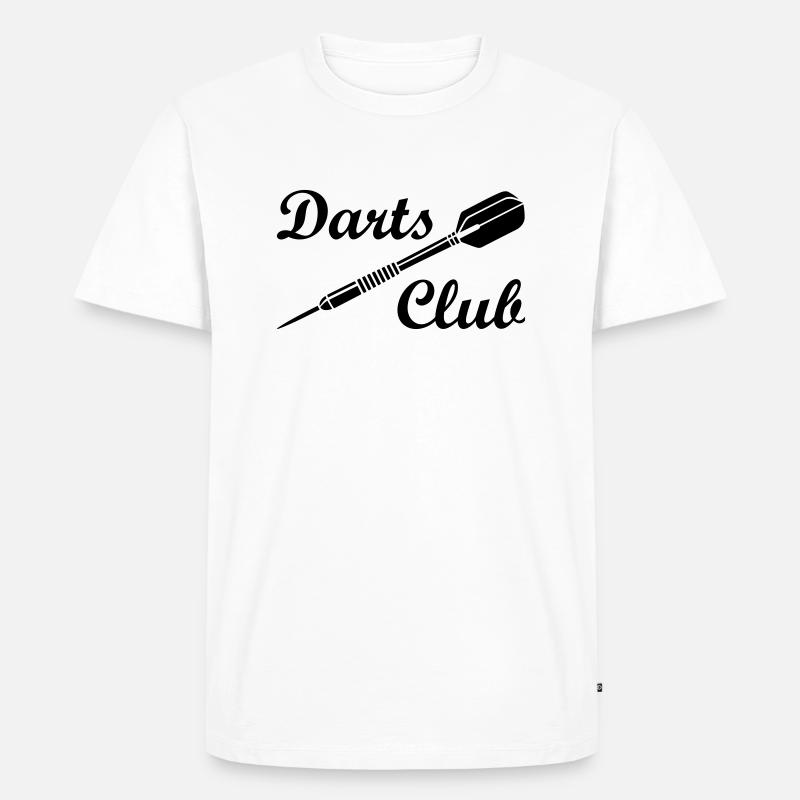 Darts Dartpfeil dart - Männer Premium Bio T-Shirt - Weiß