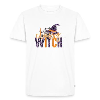 Classy Witch - Men's Premium Organic T-Shirt - white - Front - Nico (187cm)