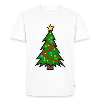 Arbre de noël arbre de noël - T-shirt Premium bio Homme - blanc - Devant - Nico (187cm)