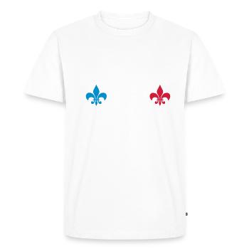 France tricolore - T-shirt Premium bio Homme - blanc - Devant - Nico (187cm)