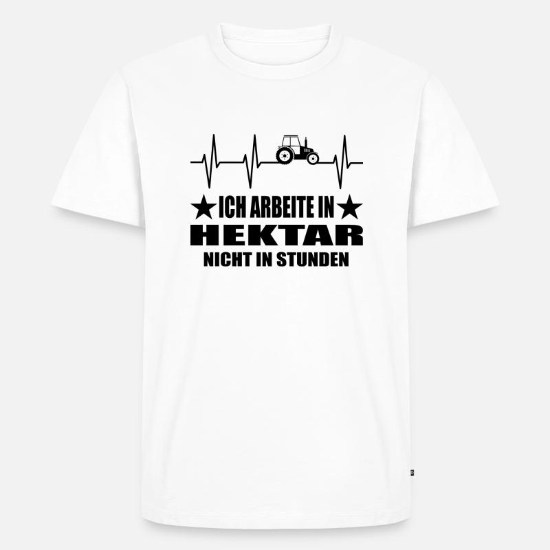 Traktor - Männer Premium Bio T-Shirt - Weiß