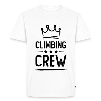 Climbing Crew - Men's Premium Organic T-Shirt - white - Front - Nico (187cm)