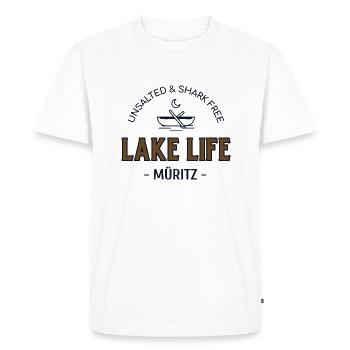 Müritz - Men's Premium Organic T-Shirt - white - Front - Nico (187cm)