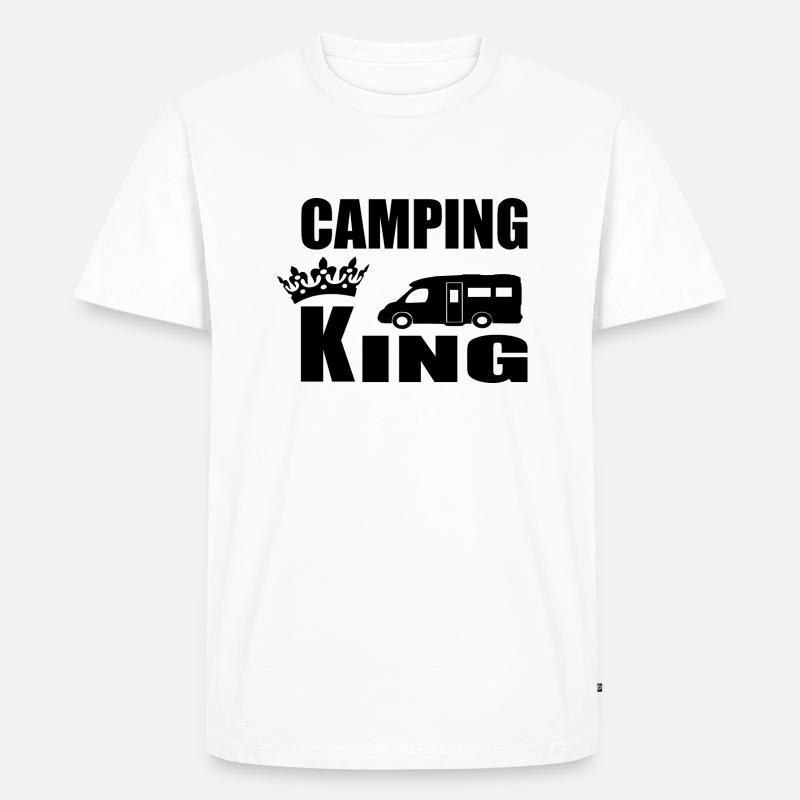 camping - Männer Premium Bio T-Shirt - Weiß