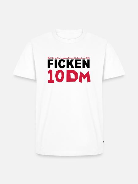 ficken10 DM junggesellenabschied - Männer Premium Bio T-Shirt -