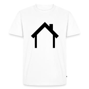Maison - T-shirt Premium bio Homme - blanc - Devant - Nico (187cm)