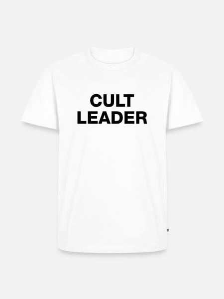 CULT LEADER - Men's Premium Organic T-Shirt - white
