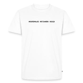 Neuronales Netzwerk Ninja - Männer Premium Bio T-Shirt - Weiß - Vorne - Nico (187cm)