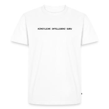 Gourou de l’intelligence artificielle - T-shirt Premium bio Homme - blanc - Devant - Nico (187cm)