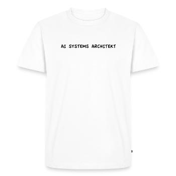 Architecte de systèmes d’IA - T-shirt Premium bio Homme - blanc - Devant - Nico (187cm)