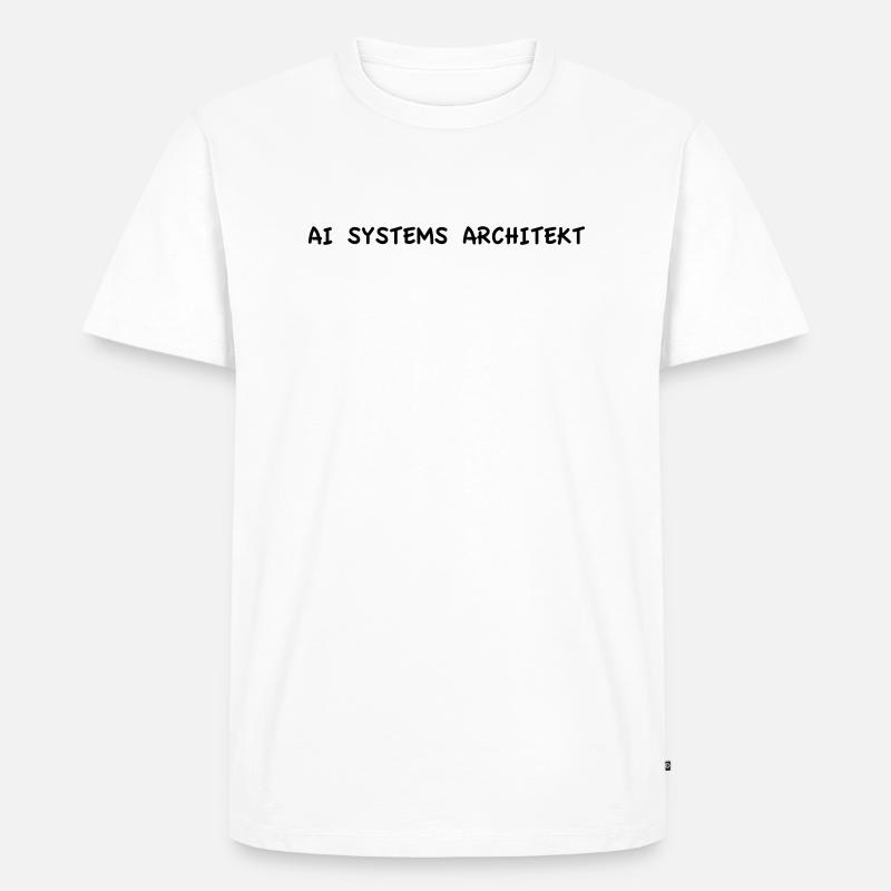 AI Systems Architekt - Männer Premium Bio T-Shirt - Weiß