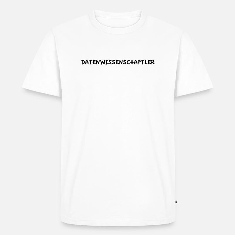 Datenwissenschaftler - Männer Premium Bio T-Shirt - Weiß