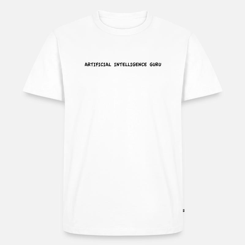 Artificial Intelligence Guru - Männer Premium Bio T-Shirt - Weiß