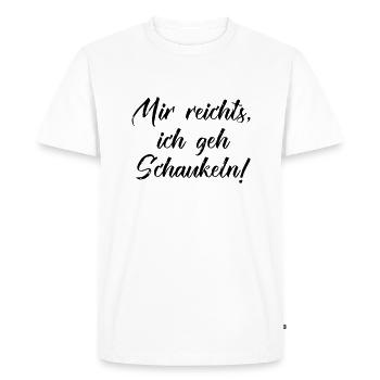 Je vais bercer - T-shirt Premium bio Homme - blanc - Devant - Nico (187cm)