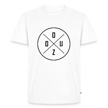 ouzo - Men's Premium Organic T-Shirt - white - Front - Nico (187cm)