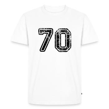 70 - T-shirt Premium bio Homme - blanc - Devant - Nico (187cm)