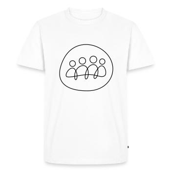 Travail d’Équipe - T-shirt Premium bio Homme - blanc - Devant - Nico (187cm)