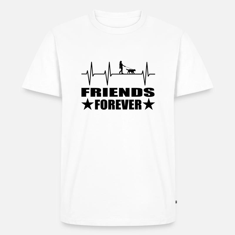Hund - Männer Premium Bio T-Shirt - Weiß