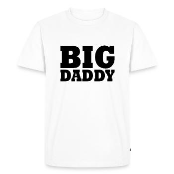 BIG DADDY - Men's Premium Organic T-Shirt - white - Front - Nico (187cm)