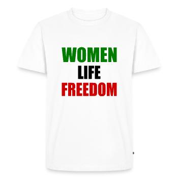 Women life freedom - T-shirt Premium bio Homme - blanc - Devant - Nico (187cm)