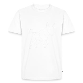 Chien Bull Terrier - T-shirt Premium bio Homme - blanc - Devant - Nico (187cm)