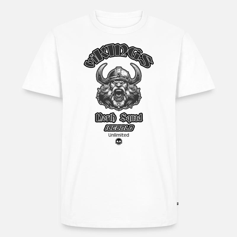 viKINGS - Männer Premium Bio T-Shirt - Weiß