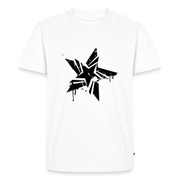 Star - Men's Premium Organic T-Shirt - white - Front - Nico (187cm)