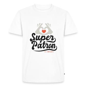 Super patron l'unique cadeau patron - T-shirt Premium bio Homme - blanc - Devant - Nico (187cm)