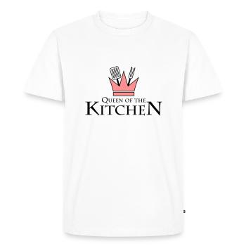 Queen Of The Kitchen - Men's Premium Organic T-Shirt - white - Front - Nico (187cm)