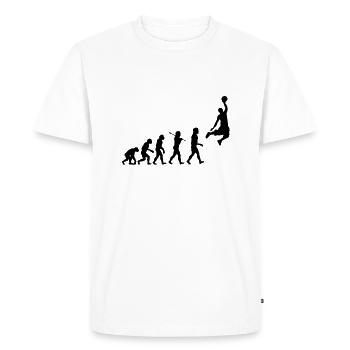 Basketball Dunk Evolution - T-shirt Premium bio Homme - blanc - Devant - Nico (187cm)