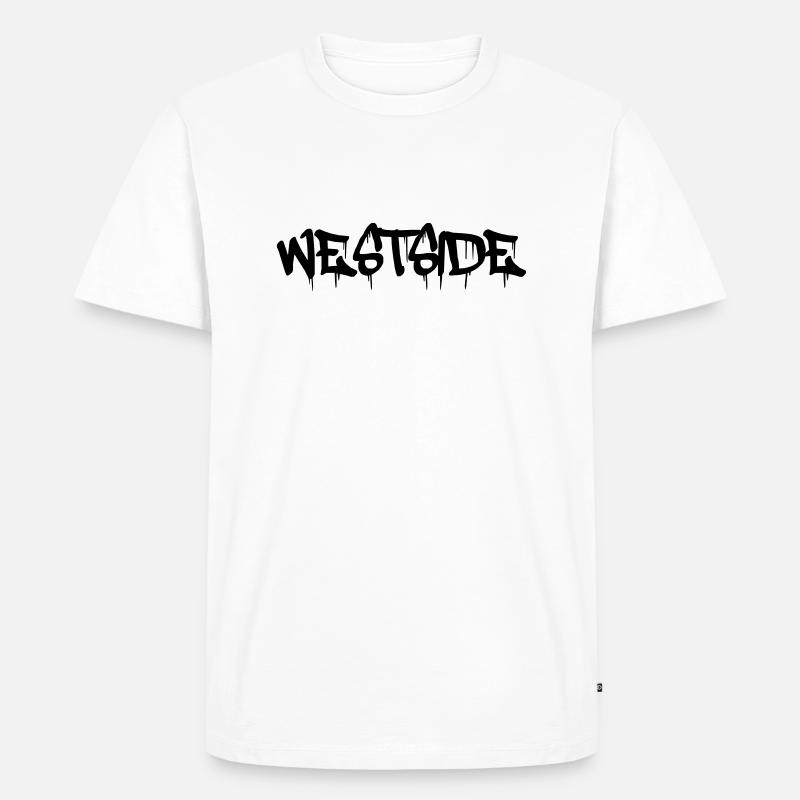 westside - Männer Premium Bio T-Shirt - Weiß