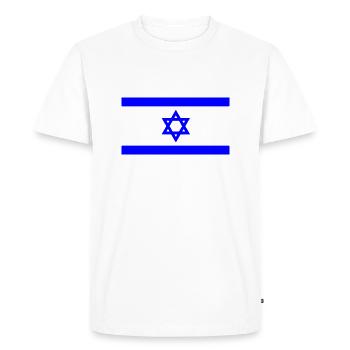 Israel - T-shirt Premium bio Homme - blanc - Devant - Nico (187cm)