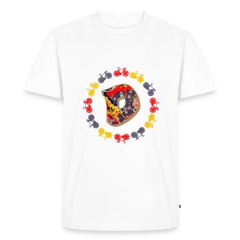 Bicyclette E 202 D - T-shirt Premium bio Homme - blanc - Devant - Nico (187cm)