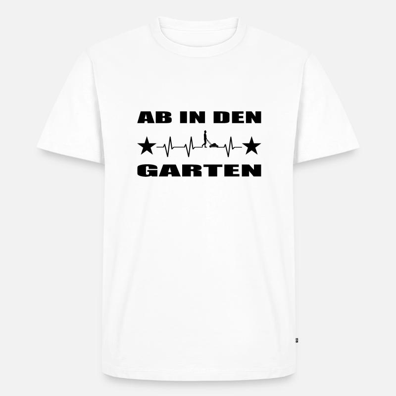Garten - Männer Premium Bio T-Shirt - Weiß