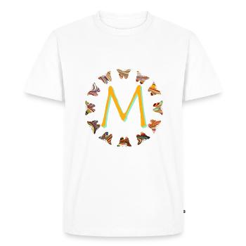 Butterflies e 56 m - Men's Premium Organic T-Shirt - white - Front - Nico (187cm)