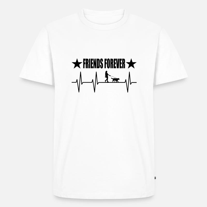 Hund - Männer Premium Bio T-Shirt - Weiß
