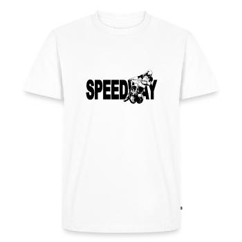 Speedway Racing - Männer Premium Bio T-Shirt - Weiß - Vorne - Nico (187cm)