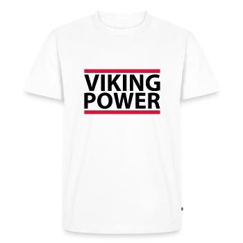 Viking Power - T-shirt Premium bio Homme - blanc - Devant - Nico (187cm)