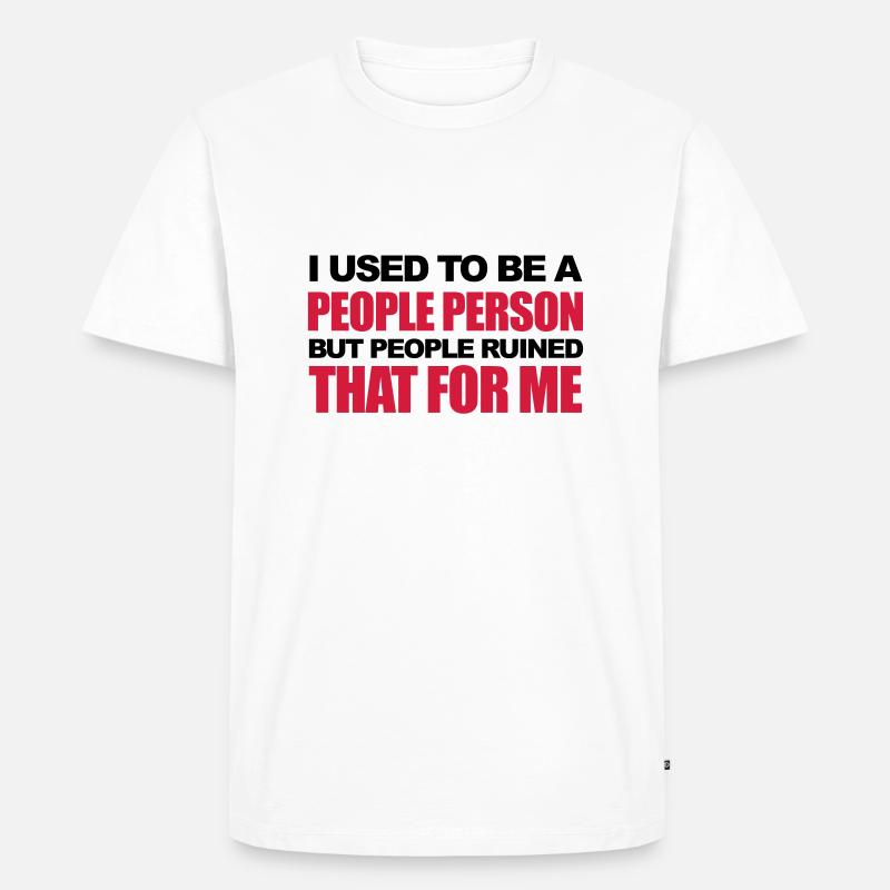 Funny - Männer Premium Bio T-Shirt - Weiß