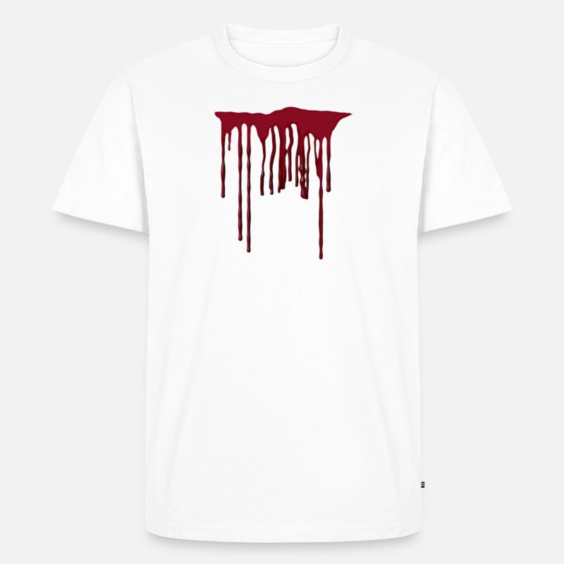 Blut Halloween / Geschenk Geschenkidee - Männer Premium Bio T-Shirt - Weiß