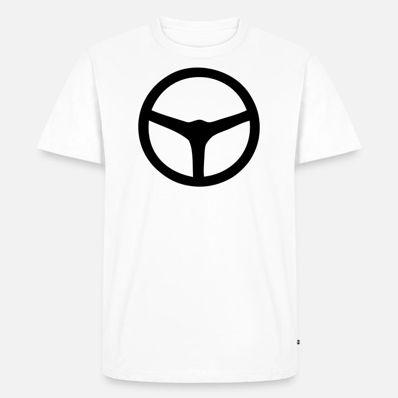fliegend - Männer Premium Bio T-Shirt - Weiß