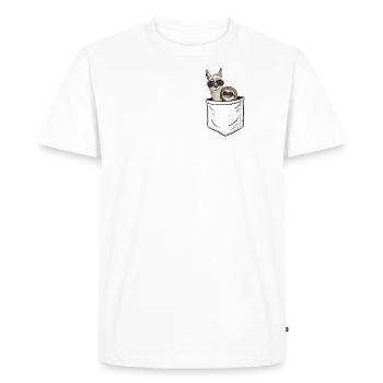 Sunglasses sloth & llama in bag gift - Men's Premium Organic T-Shirt - white - Front - Nico (187cm)