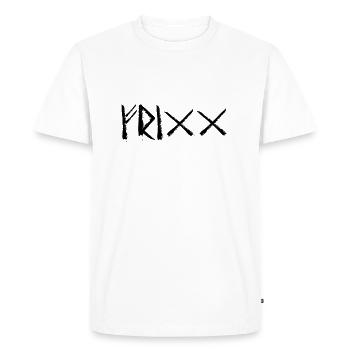 Frigg Runic Language - Men's Premium Organic T-Shirt - white - Front - Nico (187cm)