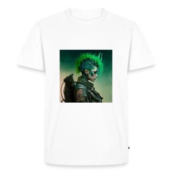Girls from the future - Men's Premium Organic T-Shirt - white - Front - Nico (187cm)