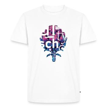 ArtySchocken - T-shirt Premium bio Homme - blanc - Devant - Nico (187cm)