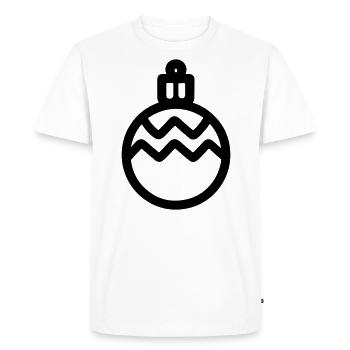 Christmas Ball - Men's Premium Organic T-Shirt - white - Front - Nico (187cm)